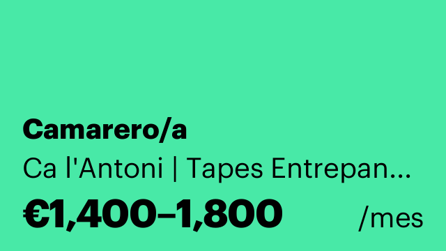 Camarero/a