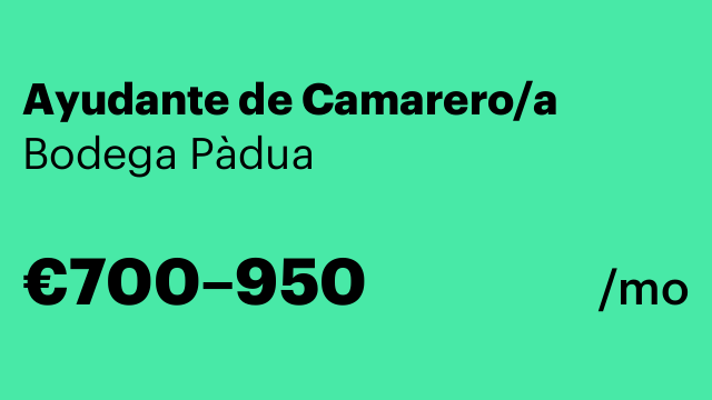 Ayudante de Camarero/a
