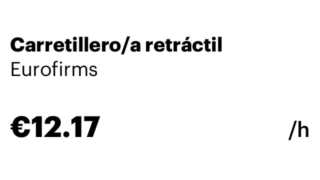 Carretillero/a retráctil