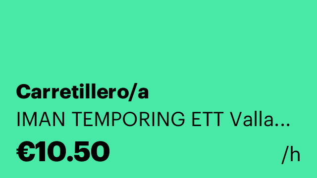 Carretillero/a