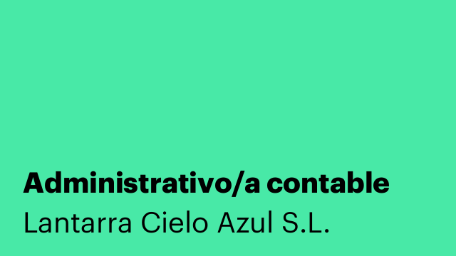 Administrativo/a contable