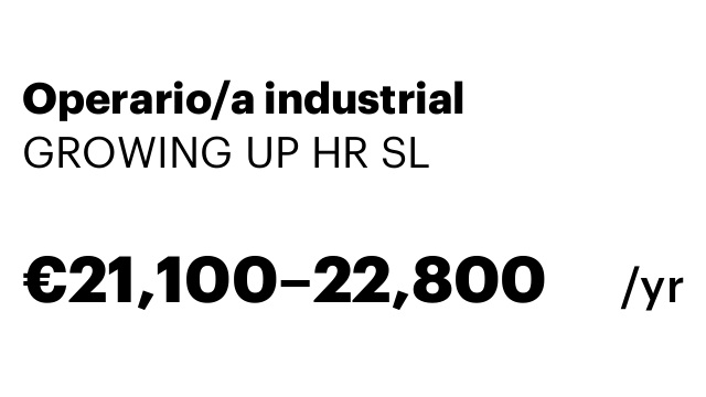Operario/a industrial