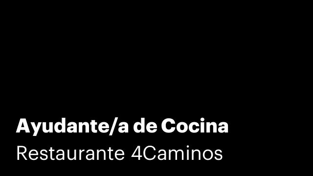 Ayudante/a de Cocina