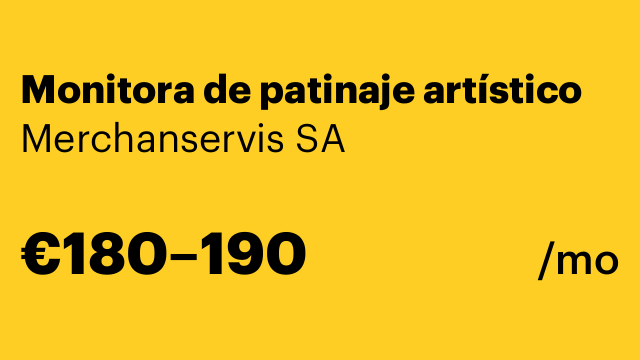 Monitora de patinaje artístico