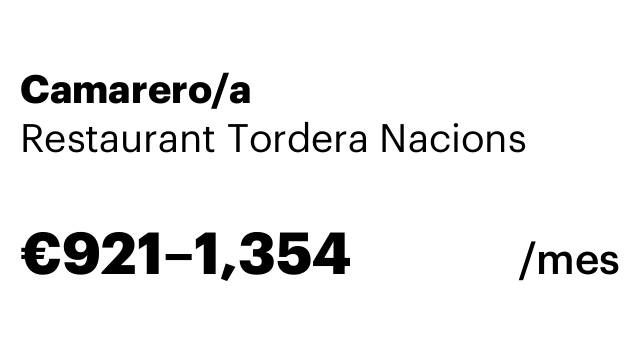 Camarero/a