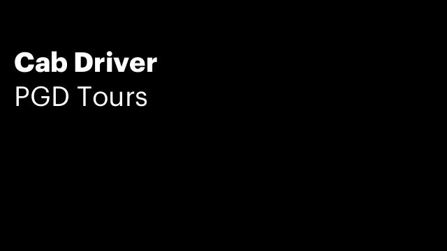 Cab Driver