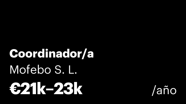 Coordinador/a