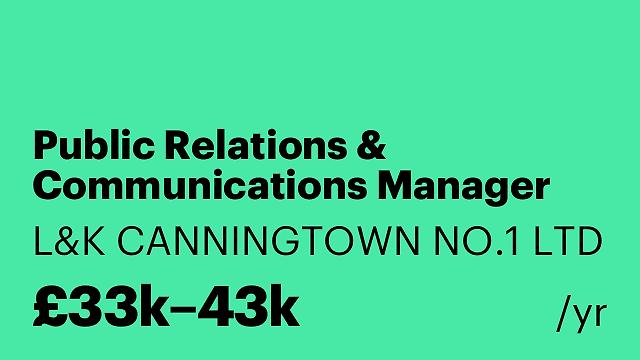 Public Relations & Communications Manager