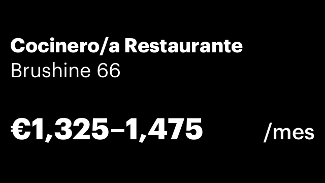 Cocinero/a Restaurante