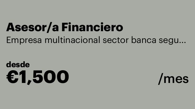 Asesor/a Financiero