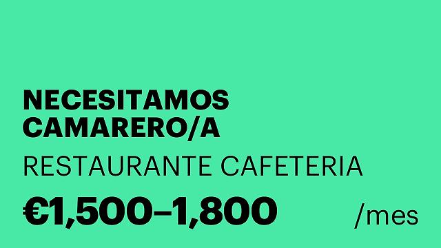 NECESITAMOS CAMARERO/A
