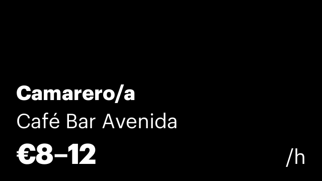 Camarero/a