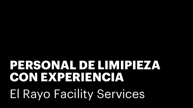 PERSONAL DE LIMIPIEZA CON EXPERIENCIA