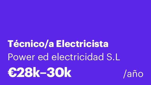 Técnico/a Electricista