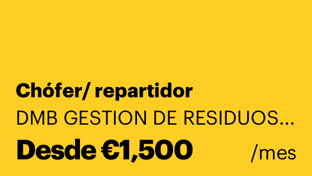 Chófer/ repartidor