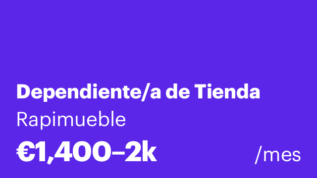 Dependiente/a de Tienda