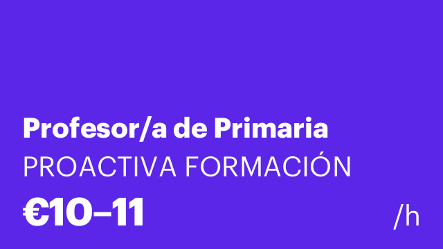 Profesor/a de Primaria