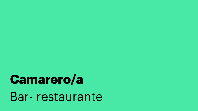 Camarero/a