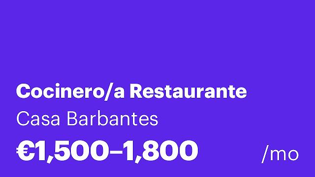Cocinero/a Restaurante