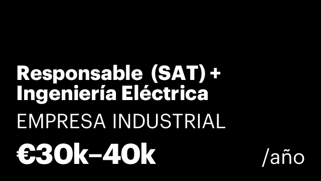 Responsable  (SAT) +  Ingeniería Eléctrica