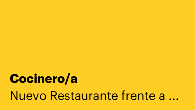 Cocinero/a