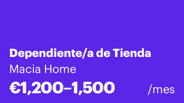 Dependiente/a de Tienda
