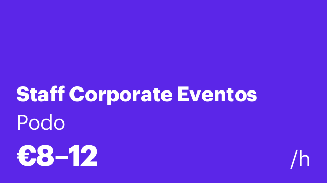 Staff Corporate Eventos
