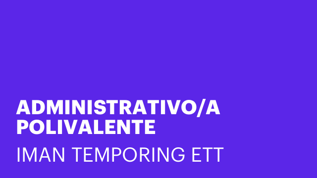 ADMINISTRATIVO/A POLIVALENTE