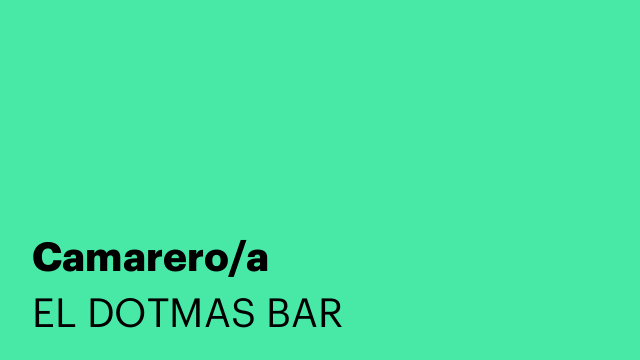 Camarero/a