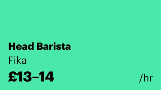 Head Barista