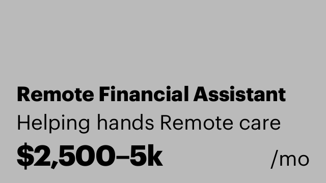 Remote Financial Assistant