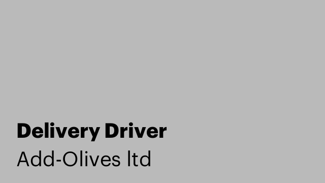 Delivery Driver