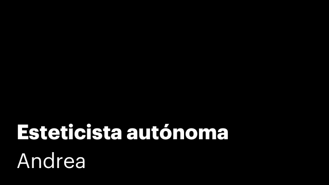 Esteticista autónoma