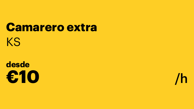 Camarero extra