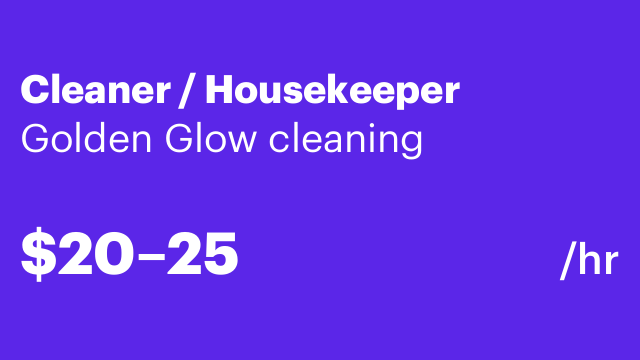 Cleaner / Housekeeper