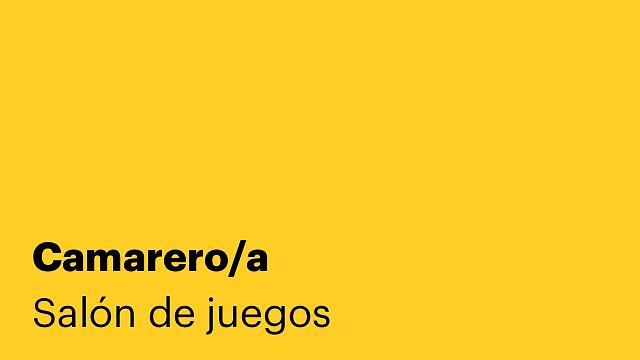 Camarero/a