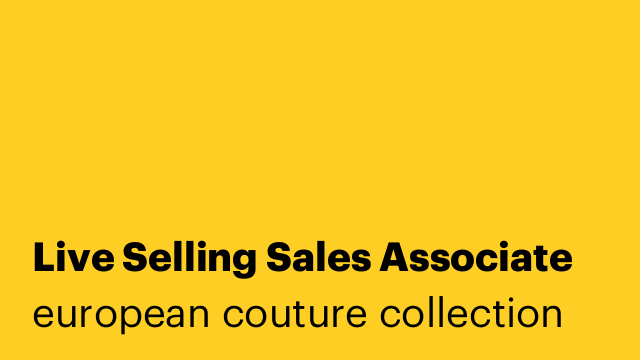 Live Selling Sales Associate