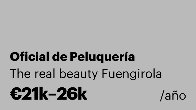 Oficial de Peluquería