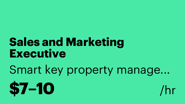 Sales and Marketing Executive