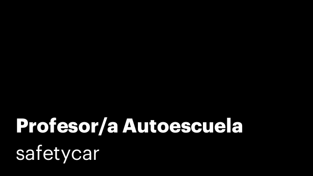 Profesor/a Autoescuela