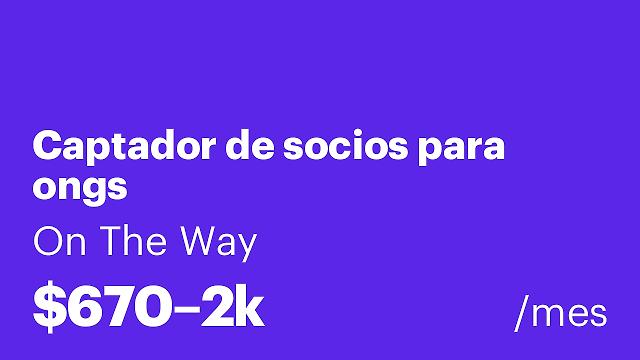 Captador de socios para ongs