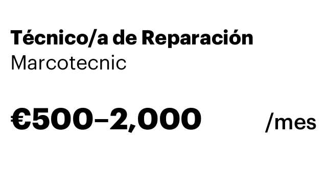 Técnico/a de Reparación