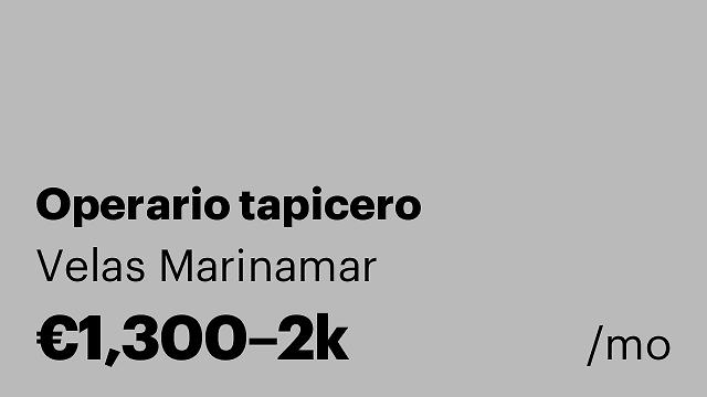 Operario tapicero