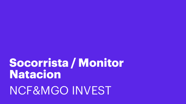 Socorrista / Monitor Natacion
