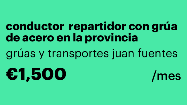 conductor  repartidor con grúa de acero en la provincia