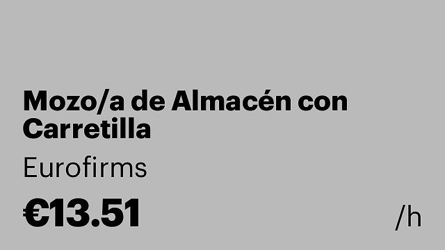 Mozo/a de Almacén con Carretilla