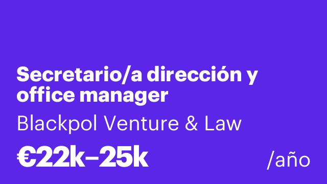 Secretario/a dirección y office manager