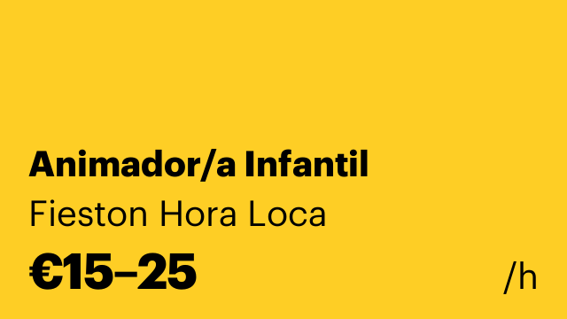 Animador/a Infantil