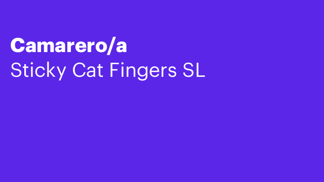 Camarero/a