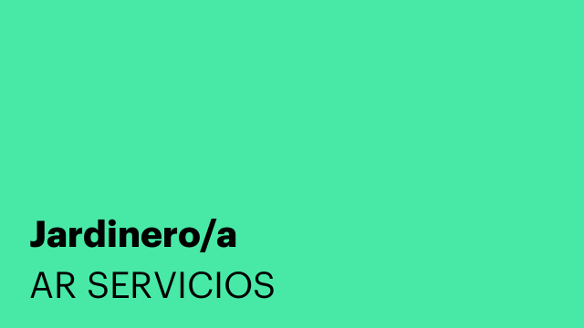 Jardinero/a